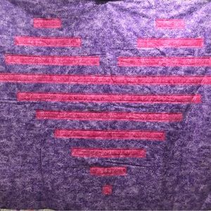 Heart and Unicorn quilt
